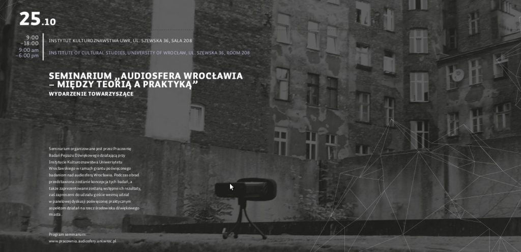 The poster of the seminar